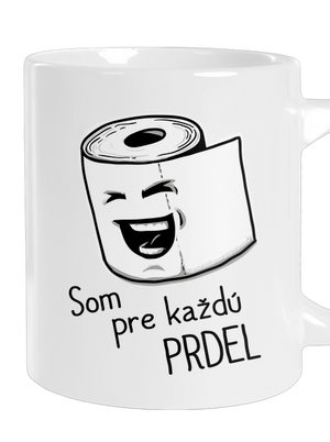 Prdel veľký hrnček White