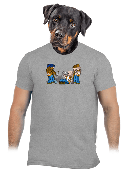 Real Minecraft pánske tričko Sport Grey