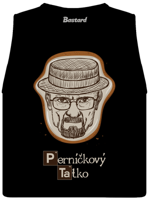 Perníčkový tatko a Perníček dámske tielko voľné Black