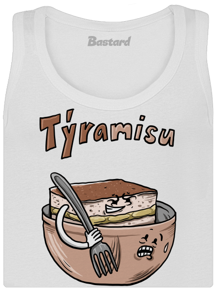 Týramisu dámske tielko klasické White