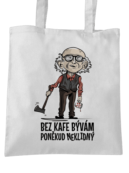 Neklidný bez kafe taška White