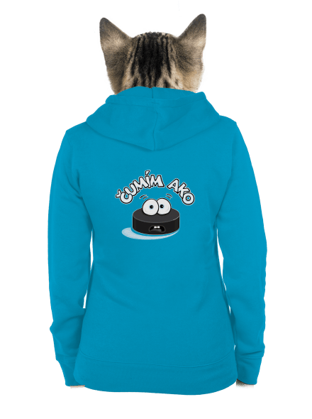 Čumím ako puk dámska mikina na zips Blue Atol