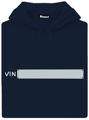 Osobný VIN kód pánska mikina klokanka Navy