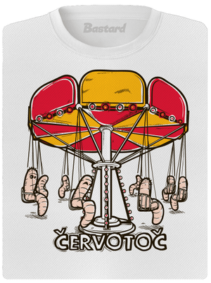 Červotoč dámske športové tričko White