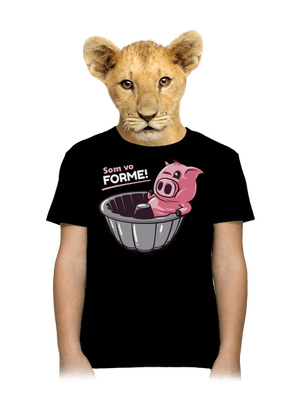 Vo forme detské tričko Black
