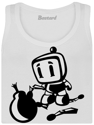 Bomberman dámske tielko klasické White