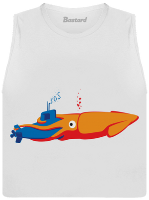 Chytľan dámske tielko voľné White