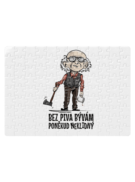 Neklidný bez piva puzzle White