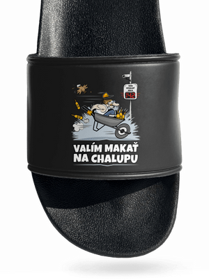 Valím na chalupu šľapky Black