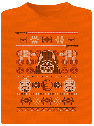 Vader na svetri detské športové tričko Neon Orange