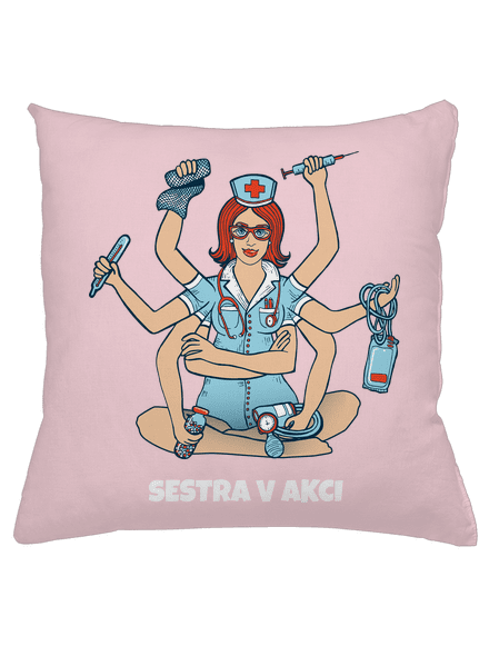 Sestra v akcii vankúš Light Pink