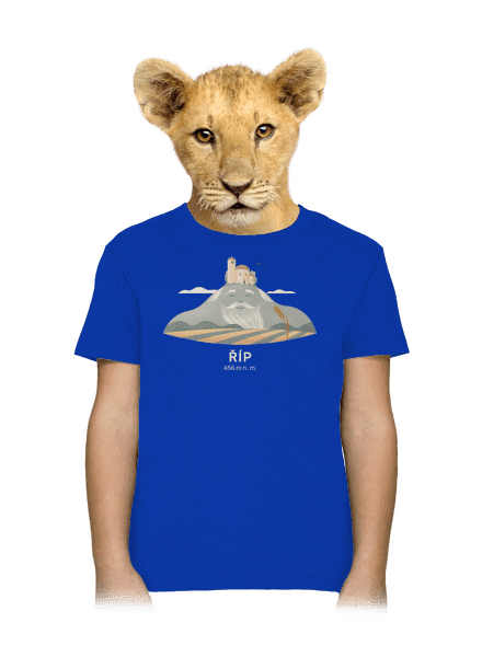 Říp s osobnosťou detské tričko Royal Blue