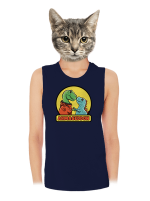 Armageddon dámske tielko voľné Navy