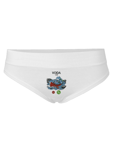 Voda volá dámske nohavičky White