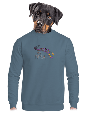 My DNA unisex mikina bez kapucne Nordic Blue