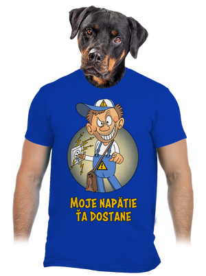 Moje napätie pánske tričko Royal Blue
