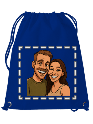 Karikatúra z vlastnej fotky vak Royal Blue Mal