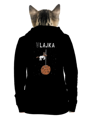 Vlajka dámska mikina na zips Black