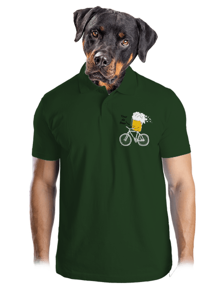 Tour de beer pánska polokošeľa Bottle Green Mal