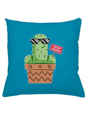 Pozor pichám vankúš Blue Turquoise