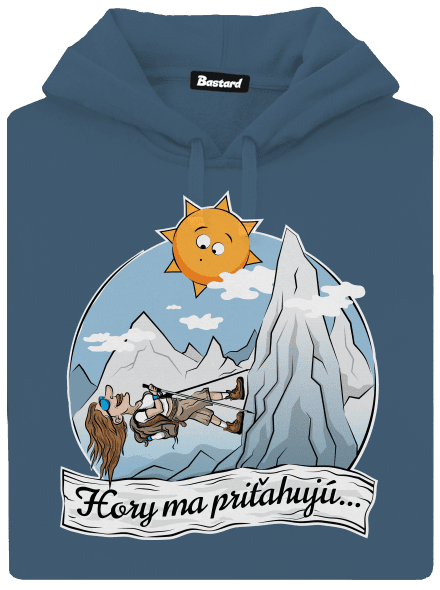 Hory ma priťahujú dámska mikina klokanka Denim