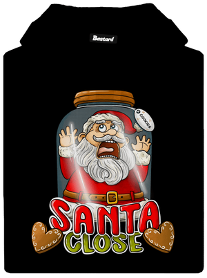 Santa Close pánska mikina klokanka Black