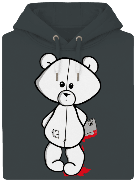 Méďa zabijak unisex mikina premium Charcoal