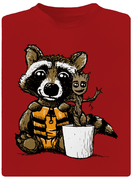 Strážcovia galaxie pánske športové tričko Red Mal