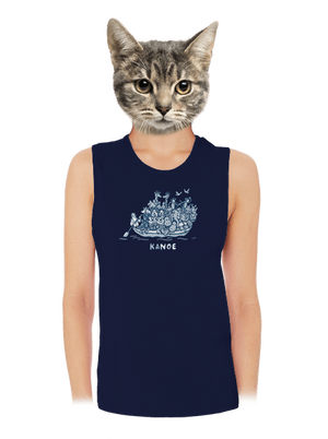 Noemova archa dámske tielko voľné Navy