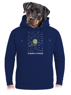 Plávam v matike unisex mikina premium Navy