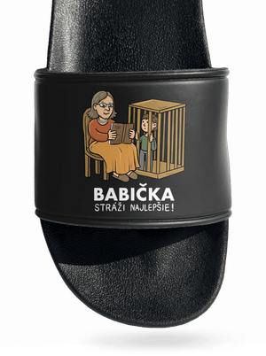 Babička stráži najlepšie šľapky Black