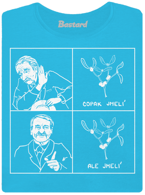 Cimrman: Copak jmelí dámske tričko s lemom Blue Atol