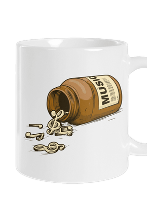 Music Pills klasický hrnček White