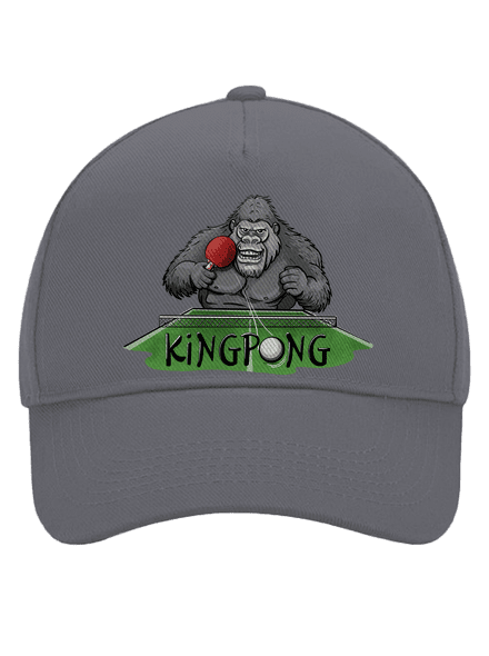 King pong šiltovka baseballka Graphite grey