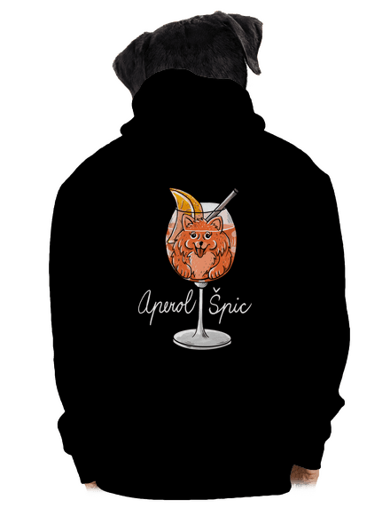 Aperol Špic pánska mikina na zips Black