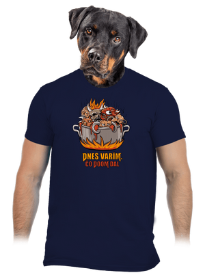 Čo Doom dal pánske tričko Navy