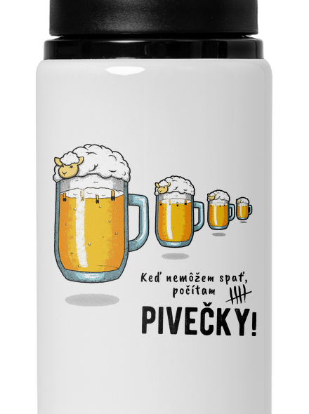 Pivečka flaša na vodu White