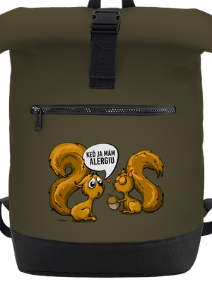 Alergická veverička batoh Military Green
