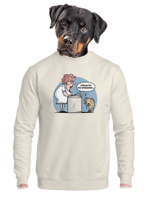 unisex mikina bez kapucne