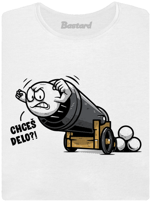 Chceš delo? dámske tričko prémium White