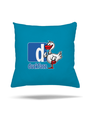 Duckface vankúš Blue Turquoise
