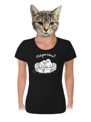 Milujem túlenie dámske tričko Black