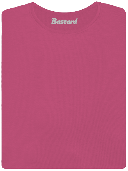 Bez potlače dámske tričko s lemom Magenta