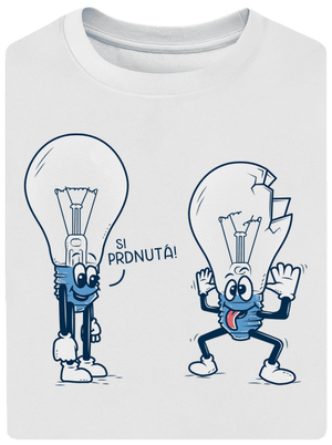 Prdlá unisex tričko oversized White