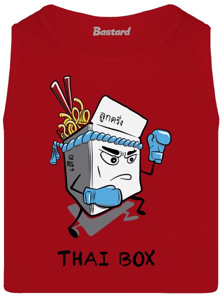 Thai box pánske tielko Red