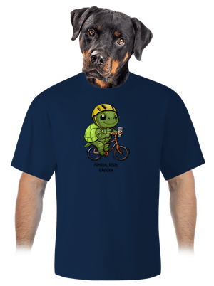 Pohoda, kľud unisex tričko oversized Midnight Blue