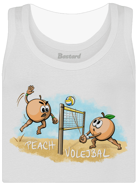 Peach volejbal dámske tielko klasické White