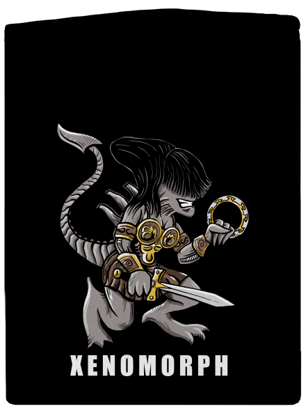 Xenomorph dámska mikina na zips Black