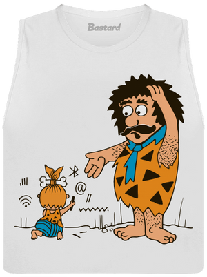 Pokrok nezastavíš dámske tielko voľné White