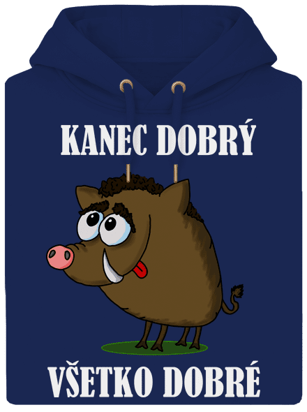 Kanec dobrý unisex mikina premium Navy